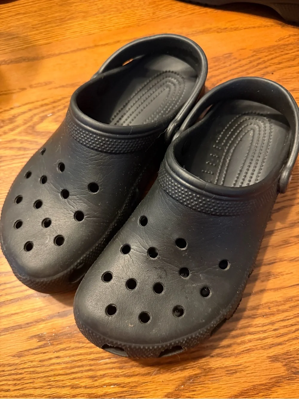CROCS Men's Black Classic Clog with Heel Strap